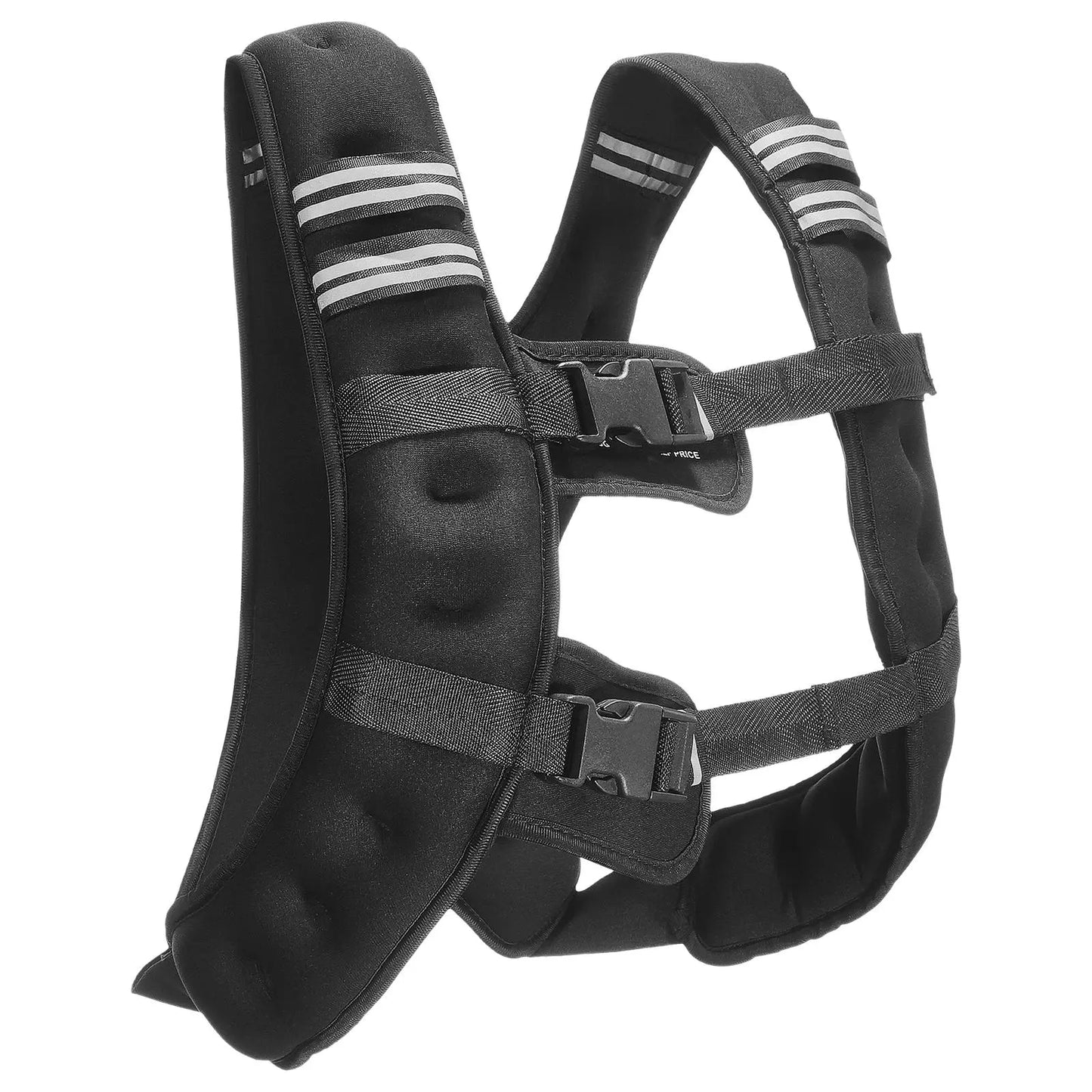 Vevor 12 lbs Weighted Vest with Reflective Stripes, Adjustable Buckle for Men and Women, Ideal for Strength Training, Running, Jogging, and Fitness Workouts