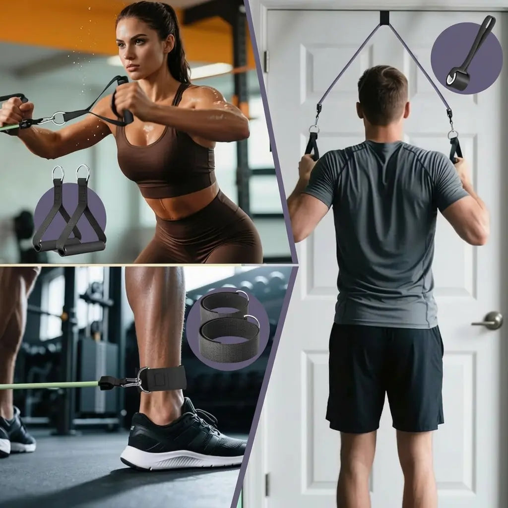 Professional Resistance Bands with Handles for Strength Training and Home Fitness for Men and Women
