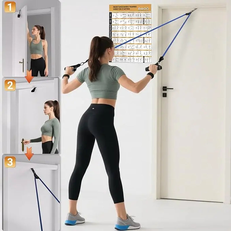 Professional Resistance Bands with Handles for Strength Training and Home Fitness for Men and Women
